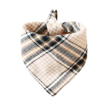 Imagem de Cachecol de algodão xadrez ajustável, macio e elegante