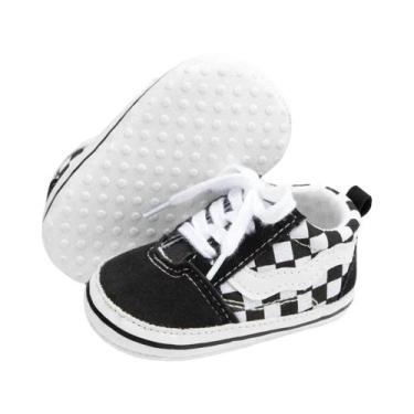 Imagem de Tênis De Lona Antiderrapante Multicolorido Para Bebês Recém-Nascidos, 