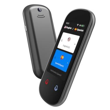 Imagem de Dispositivo tradutor de idiomas, 2025 Tradutor de voz de IA bidirecional para tradução de voz/texto/offline/foto 138+ idiomas Tradução on-line Dispositivo tradutor portátil para viagens de negócios e