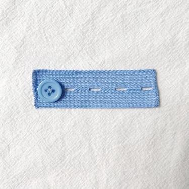 Imagem de 5 peças de cinto extensor de calças unissex faixa de cintura calças jeans saias de maternidade ganchos de botão vestuário DIY suprimentos de costura (azul)