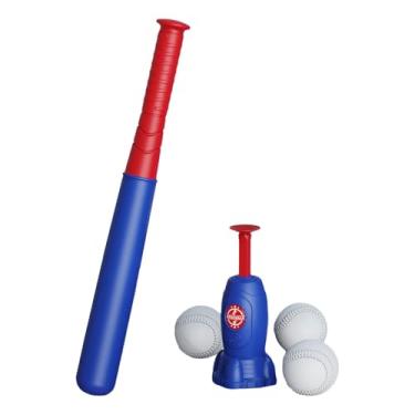 Imagem de IEUDNS Máquina de arremesso de beisebol com bolas, equipamento de treinamento, tipo prensa, brinquedo para uso externo, lançador de beisebol para crianças.