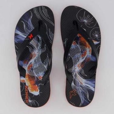 Imagem de Chinelo Kenner Summer Carpa II Preto e Vermelho-Unissex