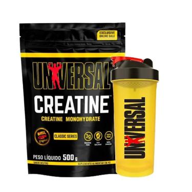 Imagem de Kit Creatina Monohidratada 500g Refil + Coqueteleira - Universal Nutrition-Unissex