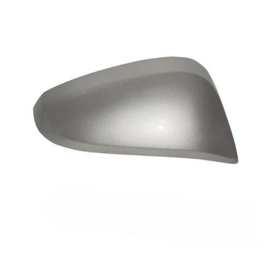 Imagem de Substituição do carro retrovisor espelho lateral capa asa tampa exterior porta traseira caso guarnição habitação preto Compatível com toyota rav4 2014-2018(Silver Right)