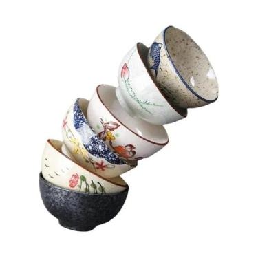 Imagem de Tigela De Arroz De Cerâmica De 4,5 Polegadas Estilo Japonês Retro Uten