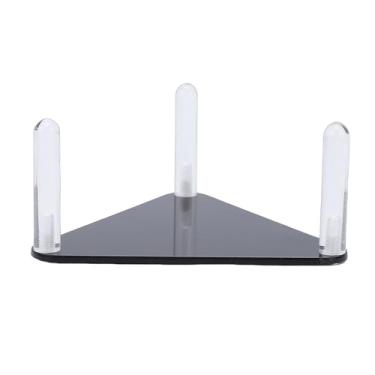 Imagem de Yosoo Suporte de Bola Acrílica Display Futebol Basquete Vôlei Futebol Com Suportes de Aço Inoxidável, para Presentes de Escritório Em Casa (Preto)