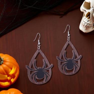 Imagem de Brincos femininos de Halloween leves em gota, fantasma fofo, gota de aranha, brincos pendentes, One Size, Aço inoxidável, Sem pedra preciosa