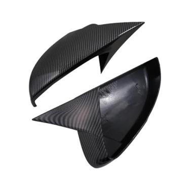 Imagem de Capa Para Espelho Lateral Retrovisor De Carro, Padrão De Fibra De Carbono/Preto Brilhante, Capa Para Espelho Lateral Compatível Com Skoda/VW Octavia/T-ROC 2013-2019(Carbon fiber pattern)