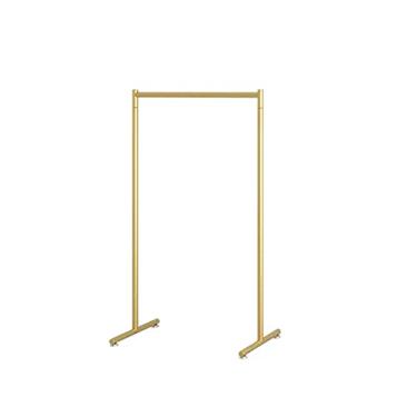 Imagem de Cabideiro para corredor piso interno quarto cabideiro tipo haste simples varal casa secagem roupas suporte chapéu haste (ouro, pequeno)