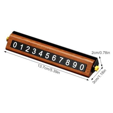 Imagem de Placa De Estacionamento Com Numero De Telefone,com Números Fluorescentes Magnéticos - Identificador de Estacionamento Portátil para Automóvel,Para Sedan Pickup SUV em Centro Comercial Hospital Escola
