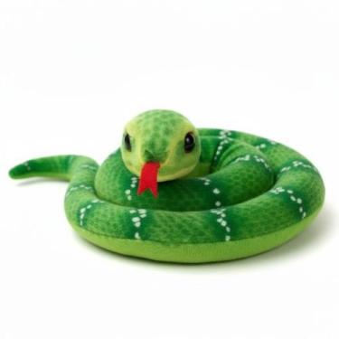 Imagem de Cobra De Pelúcia Realista 13cm - Verde - Fizzy