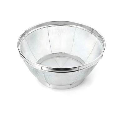 Imagem de Cesta Organizadora Frutas Legumes Escorredor Aço Inox 28cm - TJ Drop R