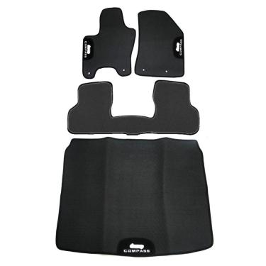 Imagem de Tapete Borracha Compass 3 Peças + Porta Malas