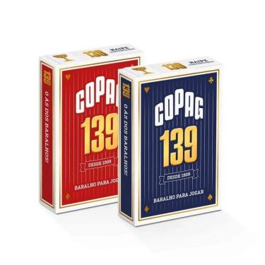 Imagem de 2 Baralhos Copag 139 Premium Convencional com 55 Cartas Cada
