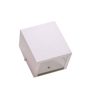 Imagem de Kit 2 Arandelas Branco 2 Fachos 2 Focos Parede Muro Ar1210