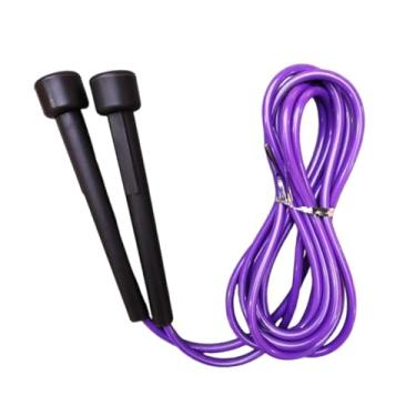 Imagem de oshhni Corda de pular portátil com alças antiderrapantes, ajustável e silenciosa, ideal para treinos em casa, academia e atividades físicas, Violento