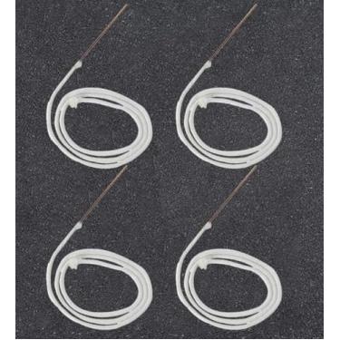 Imagem de Toeloioh 4 peças de substituição de consumíveis de isqueiro de querosene núcleo de algodão com agulha de metal, acessórios para isqueiro, adequado para a maioria das marcas de isqueiro de querosene