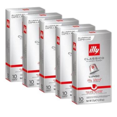 Imagem de 50 Cápsulas Café Nespresso Clássico Lungo Illy - 11888