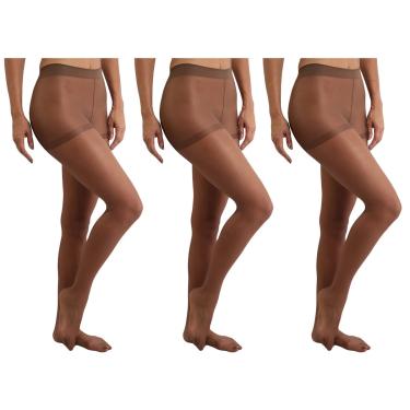 Imagem de Kit 3 Meias Calças Selene Clássica Fio 15 Feminina