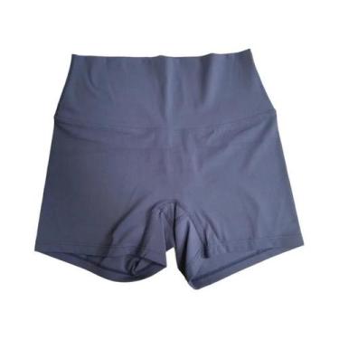 Imagem de Shorts De Yoga De Cintura Alta Em Cor Sólida Para Mulheres, Leggings D