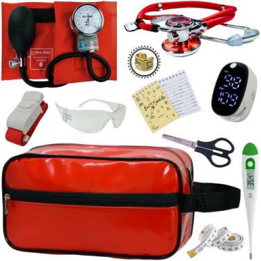 Imagem de Kit Enfermagem Aparelho Pressão Esteto Frete Grátis Promocao - Love Sa