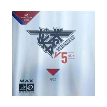 Imagem de Borracha De Tênis De Mesa Preta E Vermelha Com Loop Adesivo Reactor TO