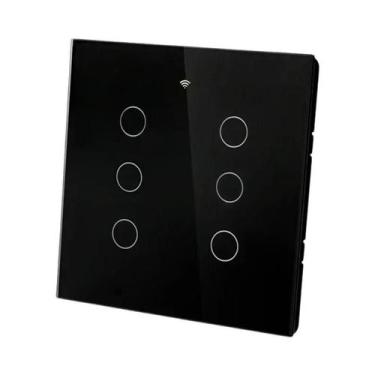 Imagem de Interruptor De Luz De Parede Inteligente WiFi 4x4 Com Sensor Touch De 