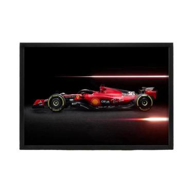 Imagem de Pôster Vintage Clássico De F1: Mapa De Pista De Carros De Corrida Em T