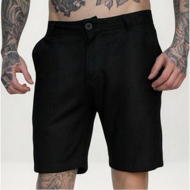 Imagem de Bermuda Sarja Masculina Estilo Elegante Confortável Versátil - Dixon J