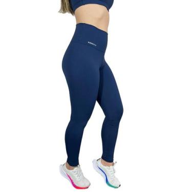 Imagem de Calça Legging Básica Casual Suplex Academia Azul M. - ElementFit, Azul