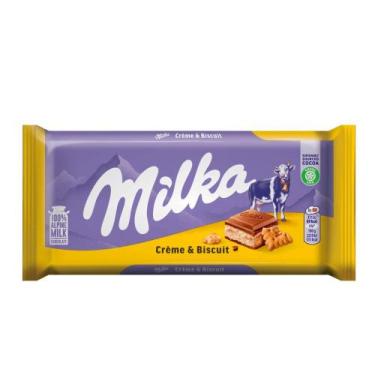 Imagem de Chocolate Cream e Biscuit Milka 100g