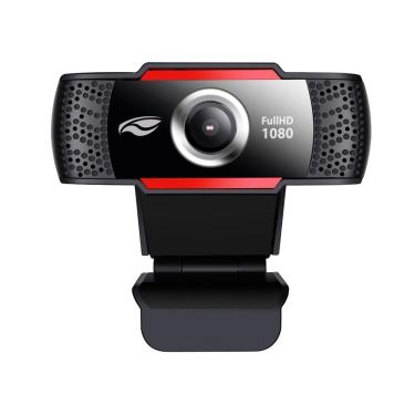 Imagem de Web Câmera C3Tech WB-100BK - Video Chamada em Full HD - Microfone - USB - Preto-Unissex