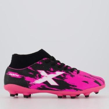 Imagem de Chuteira Oxn Fusion Grip 3 Neo Campo Rosa-Masculino