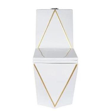 Imagem de Kit Vaso Imperial Diamond Gold + Cuba Dourada 62X42 - Smart Norte