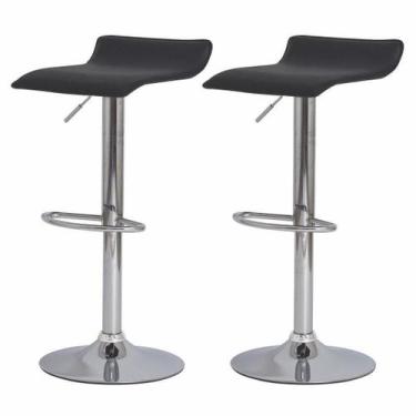 Imagem de Kit 2 Banquetas Para Cozinha Altas Belo Horizonte Giratória - Cadeiras