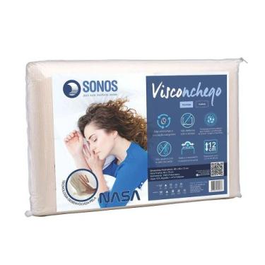 Imagem de Travesseiro Sonos Visconchego 12cm Bege, UNICA