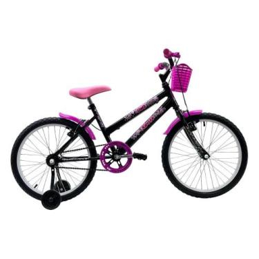 Imagem de Bicicleta Infantil Aro 20 C/ Rodas Doll - Route, Preto