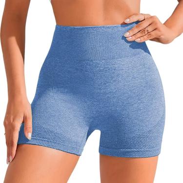 Imagem de Short Bermuda Legging Feminino Levanta Poliamida Confortável Sem Costura Esportivo-Feminino
