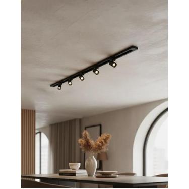 Imagem de Trilho Eletrificado 1m + 5 Spots 7w Led Minimalista Bivolt - Bela Home