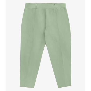 Imagem de Calça Feminina Alfaiataria Plus Size Secret Glam Verde, Plus G3, Verde