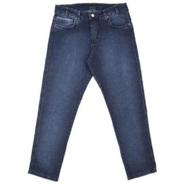 Imagem de Calça Jeans Bivik Extra Grande Elastano Azul - Masculino-Masculino