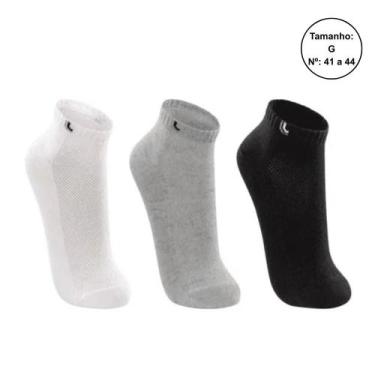 Imagem de Kit 3 Pares Meias Lupo Cano Curto Unissex 03225, Tamanho