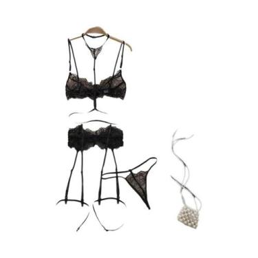 Imagem de Bodysuits Sensuais Transparentes Com Rendas E Alças Para Mulheres, Jum