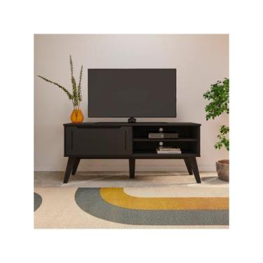 Imagem de Rack para TV Até 60 Polegadas Lotus 1 Porta Preto - Artely Móveis, Pre