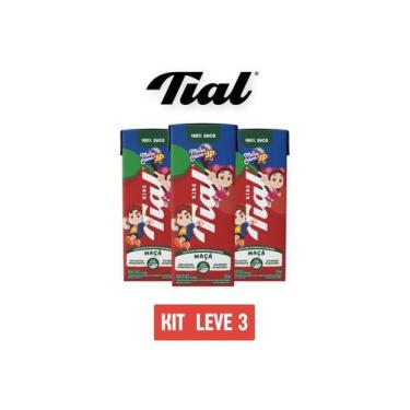 Imagem de Suco tial kids 100% maçã maria clara e jp 200ml - kit 3 unid