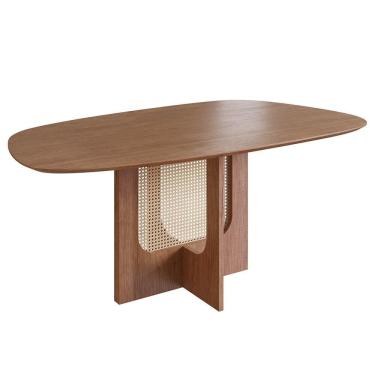 Imagem de Mesa de Jantar Zamarchi 174 Orgânica, Canela 180 cm