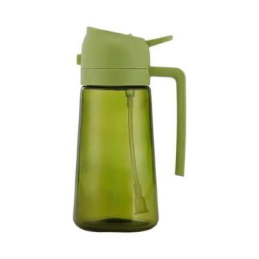 Imagem de Spray De Azeite Em Vidro Preto À Prova De Luz 2 Em 1, Garrafa Recarreg