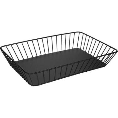 Imagem de Bandeja Decorativa Fruteira Centro De Mesa Organizadora Home&co Metal 