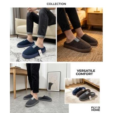 Imagem de Pantufa Adulto Aveludada Unissex Pantufa Super Confortável Com Solado 