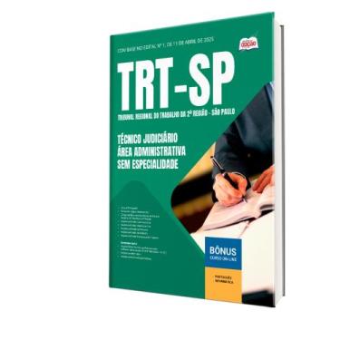 Imagem de Apostila TRT-SP - Técnico Judiciário - Área Administrativa - Sem Espec